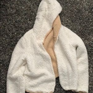 Super comfy reversible teddy jacket new